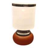 1970s lamp made entirely of vintage glass.