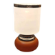 Lampe années 70 en tout en verre vintage