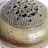 Vase with enamelled stoneware