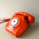 Orange phone to dial socotel s63 of the 1980s