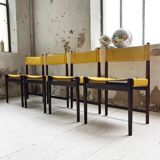 Rosewood leather chairs by Arne Vodder for Sibast