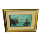 Tableau marine huile sur toile  ancien signe yvonne appennini 1971 voiliers  tbe