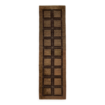 Turkish Handknotted Wool Oushak Rug 77 cm x 281 cm