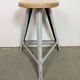 Grey Industrial Workshop Stool, 1960s