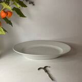 Plat blanc en porcelaine