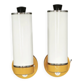 Pair of Josef Hurka for Napako Adjustable Wall Lights, 1950s