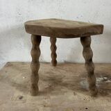 Small raw tripod stool