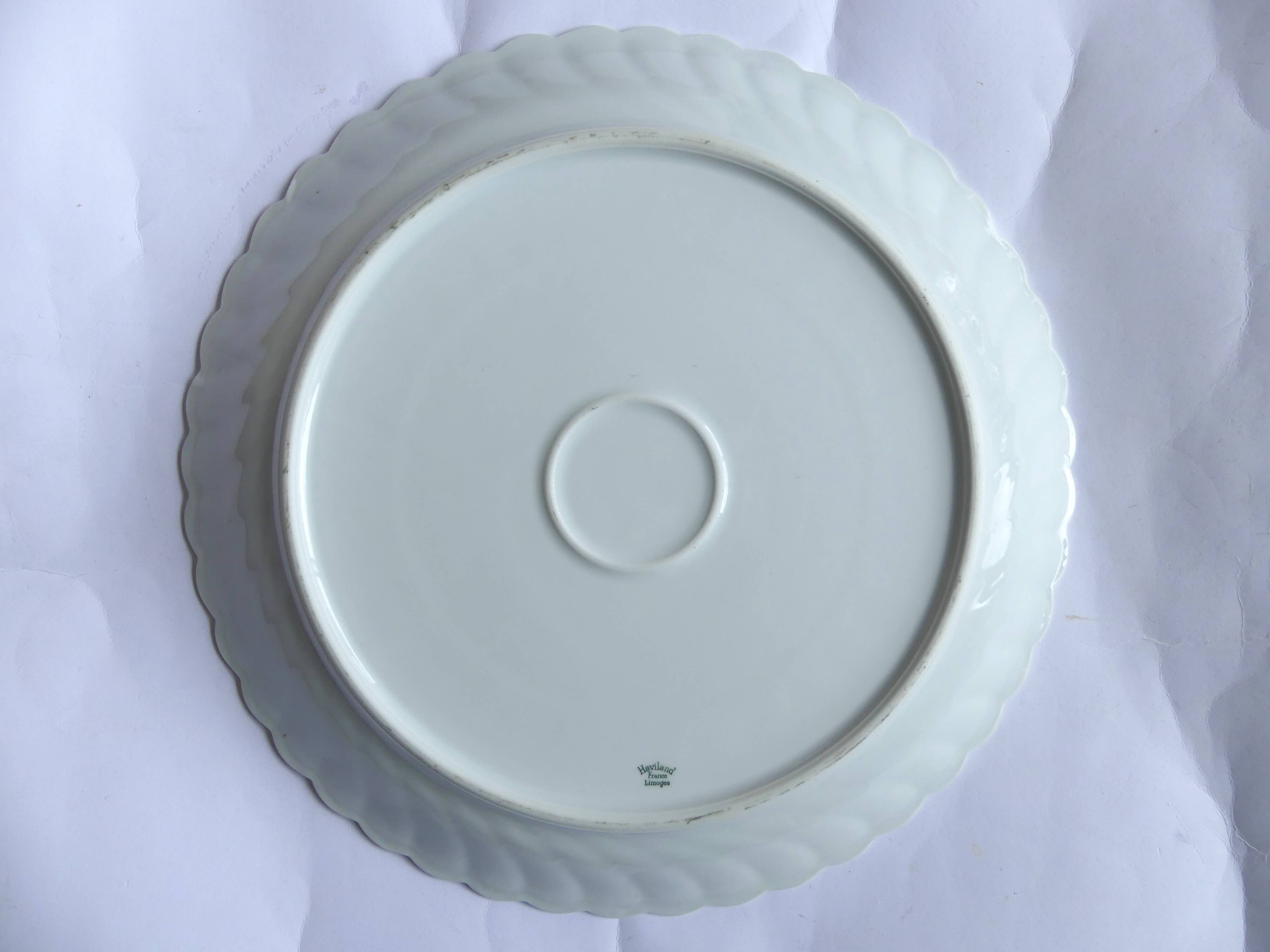Haviland Limoges porcelain round dish