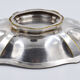 Victor Saglier old flat basket center-of-table table in silver metal