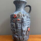 Blue vase by U keramic West Germany