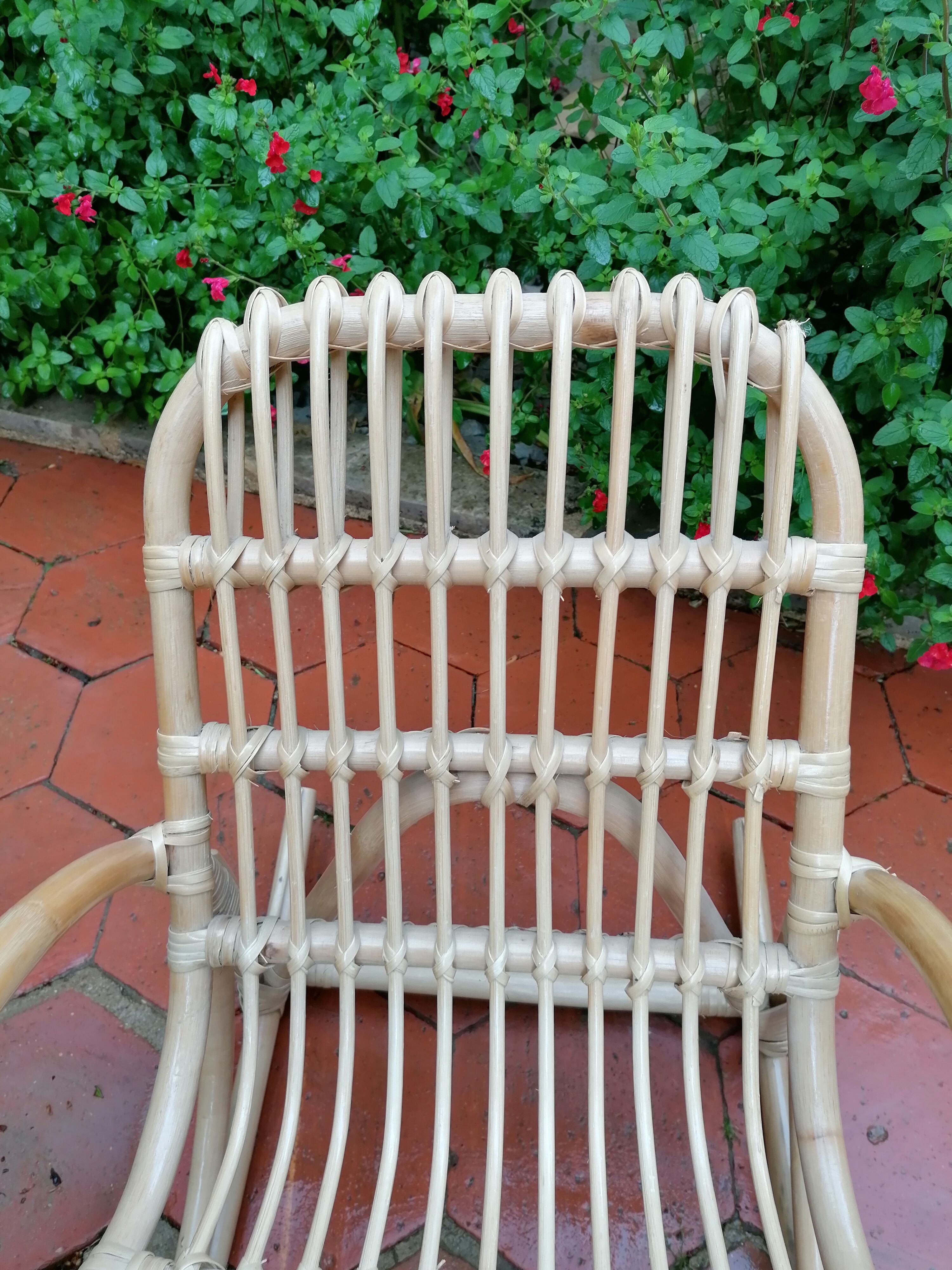 Rocking-chair child rattan