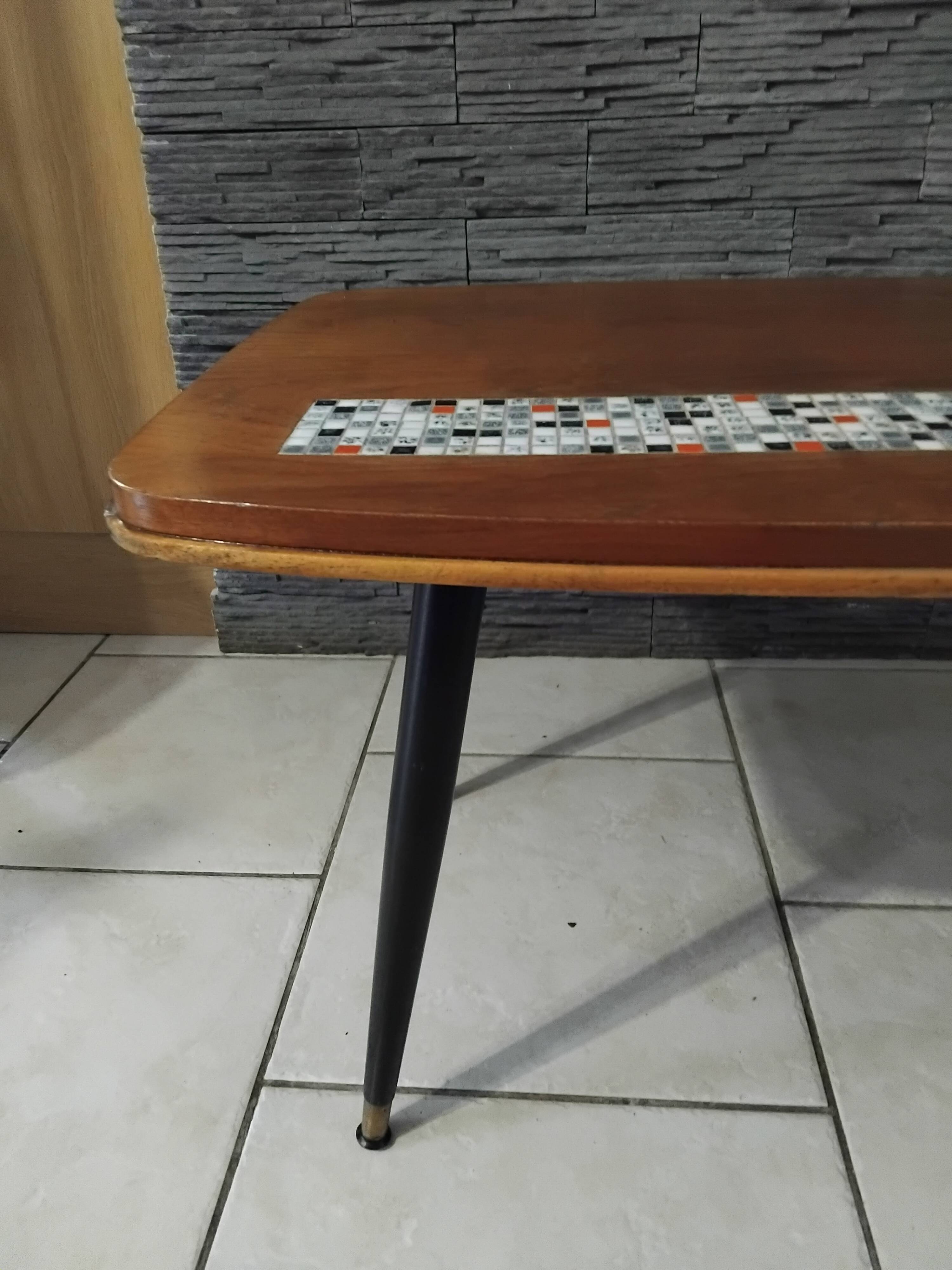 Vintage coffee table from the 1950s design.