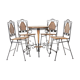 Chairs and rattan table set