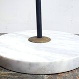 Vintage italian floor lamp from the 50s / 60s black lacquered metal and marble