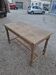 Solid oak farmhouse table fully sandblasted.