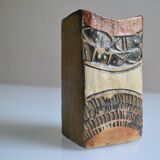 Brutalist stoneware vase by Louis Hudson circa 1950-1970