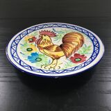 Plat décor coq