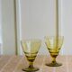 Paire de verres Art déco, teintés vert, vintage