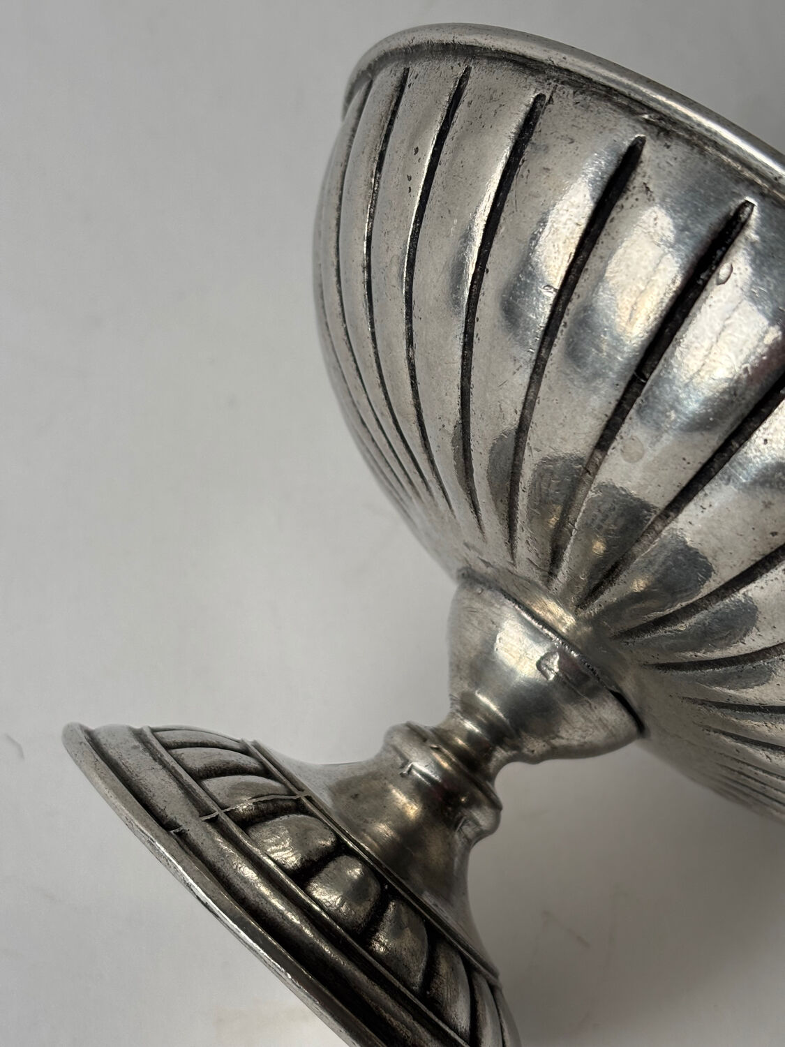 Silver-plated metal compote 1920