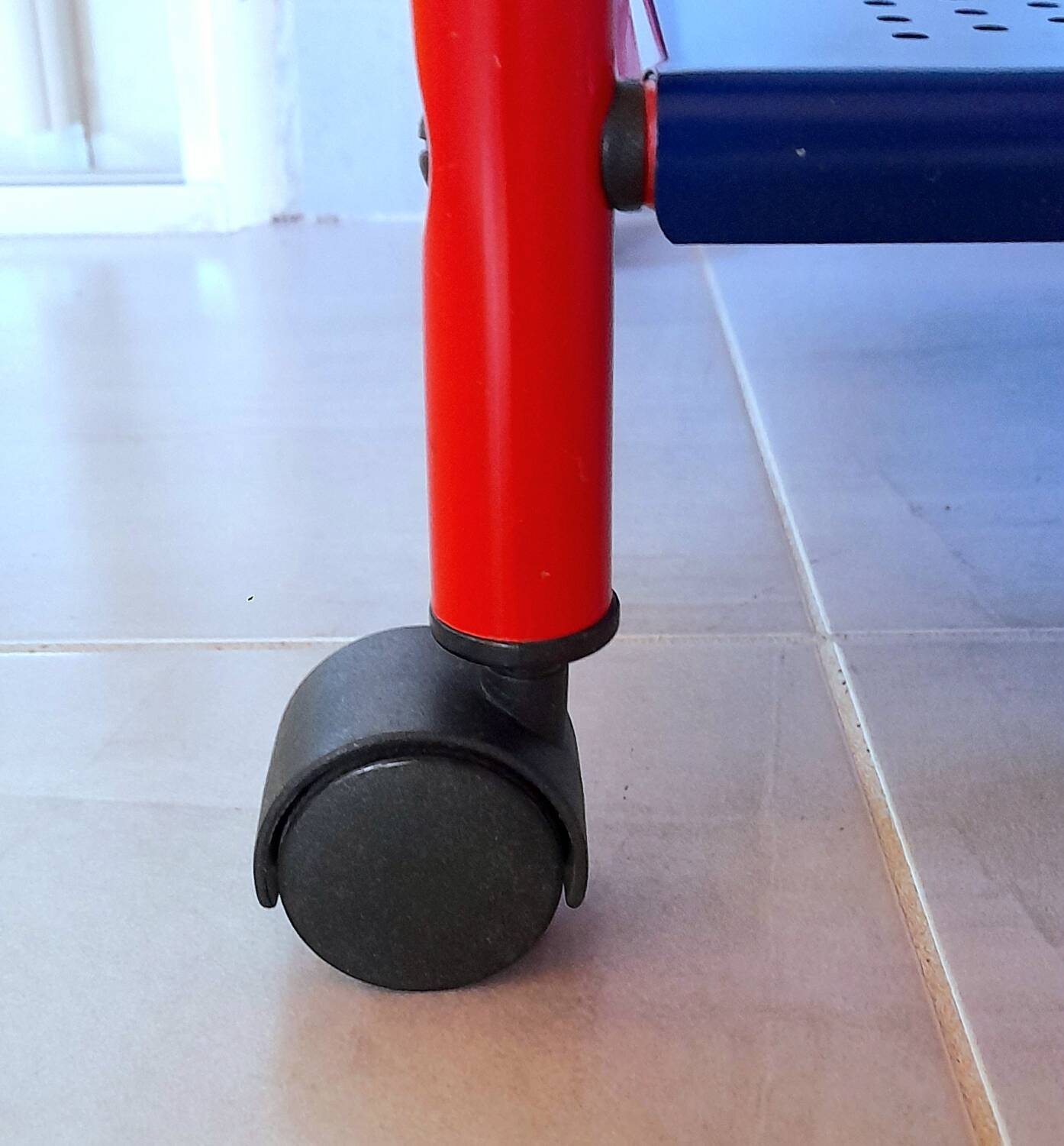 Memphis 80s perforated sheet metal rolling trolley