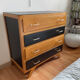 Chest of drawers 50s, compass feet