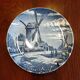 8 blue & white dinner plates (Royal Tudor Gien Lunéville Ceraminter)