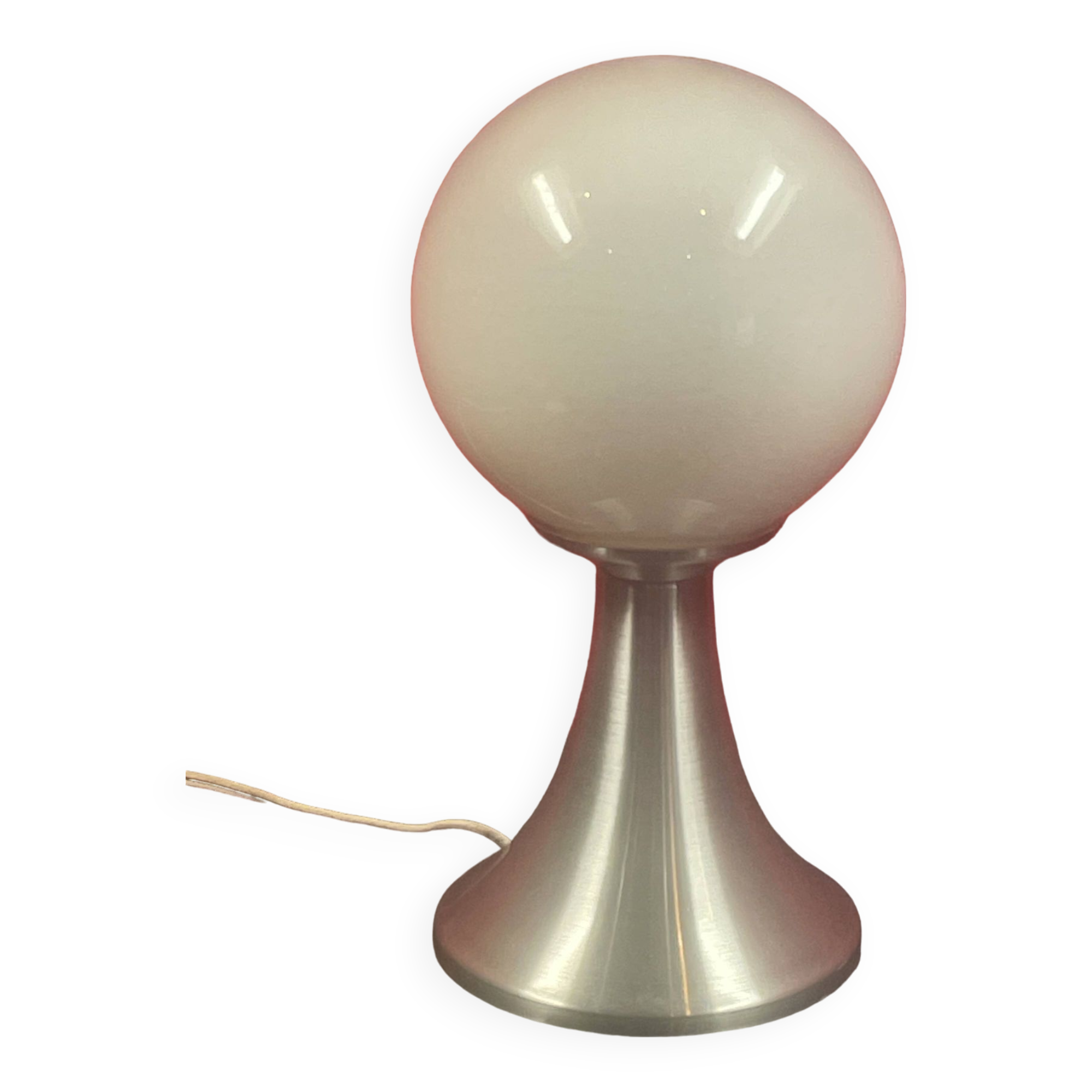 70's Lampe  Design  Aluminium Brossé - 23 cm