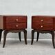 Pair of 1930s Art Deco bedside tables in rosewood.