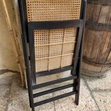 2 chaises pliantes en cannage
