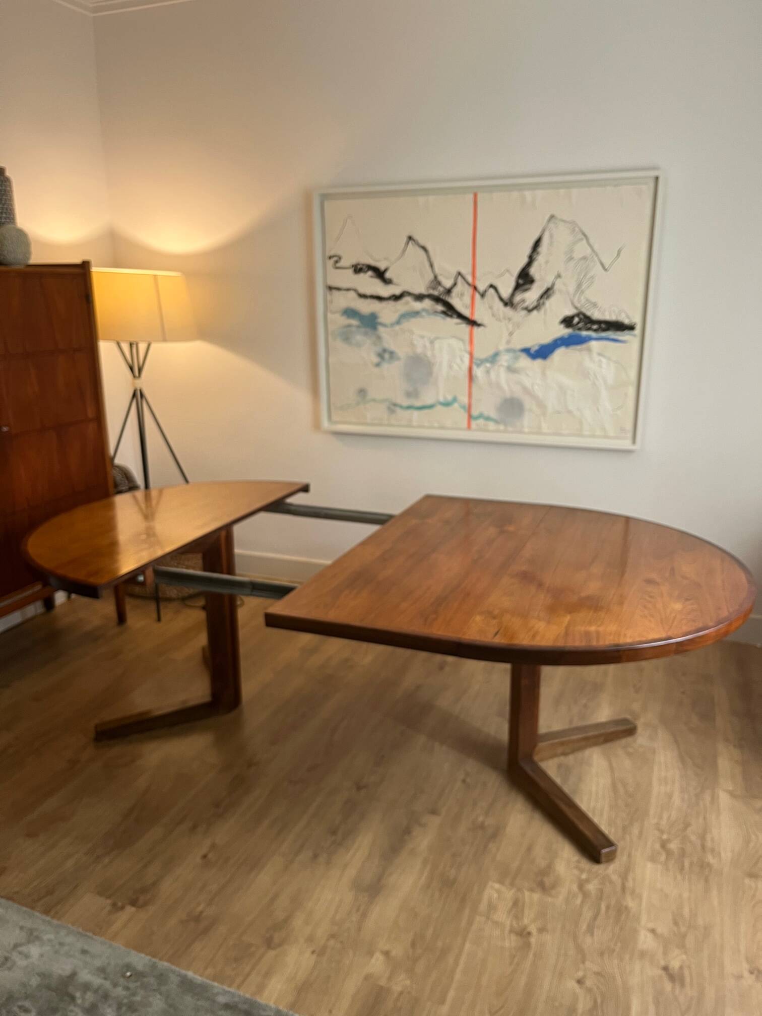 Dining table. danish design, 1960. in rosewood