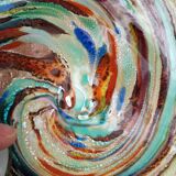 Iridescent glass pocket emptier