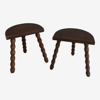 Vintage tripod stools