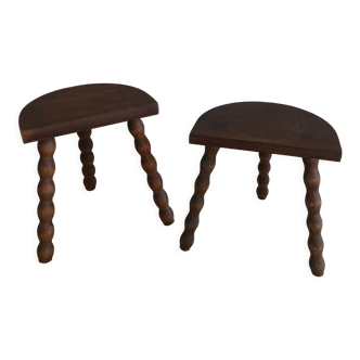 Vintage tripod stools