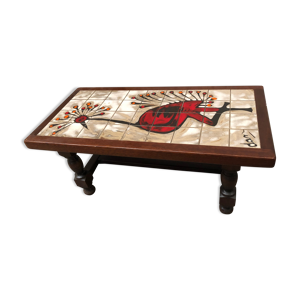 Table basse carrelée