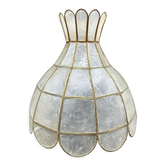 Vintage mother-of-pearl pendant light