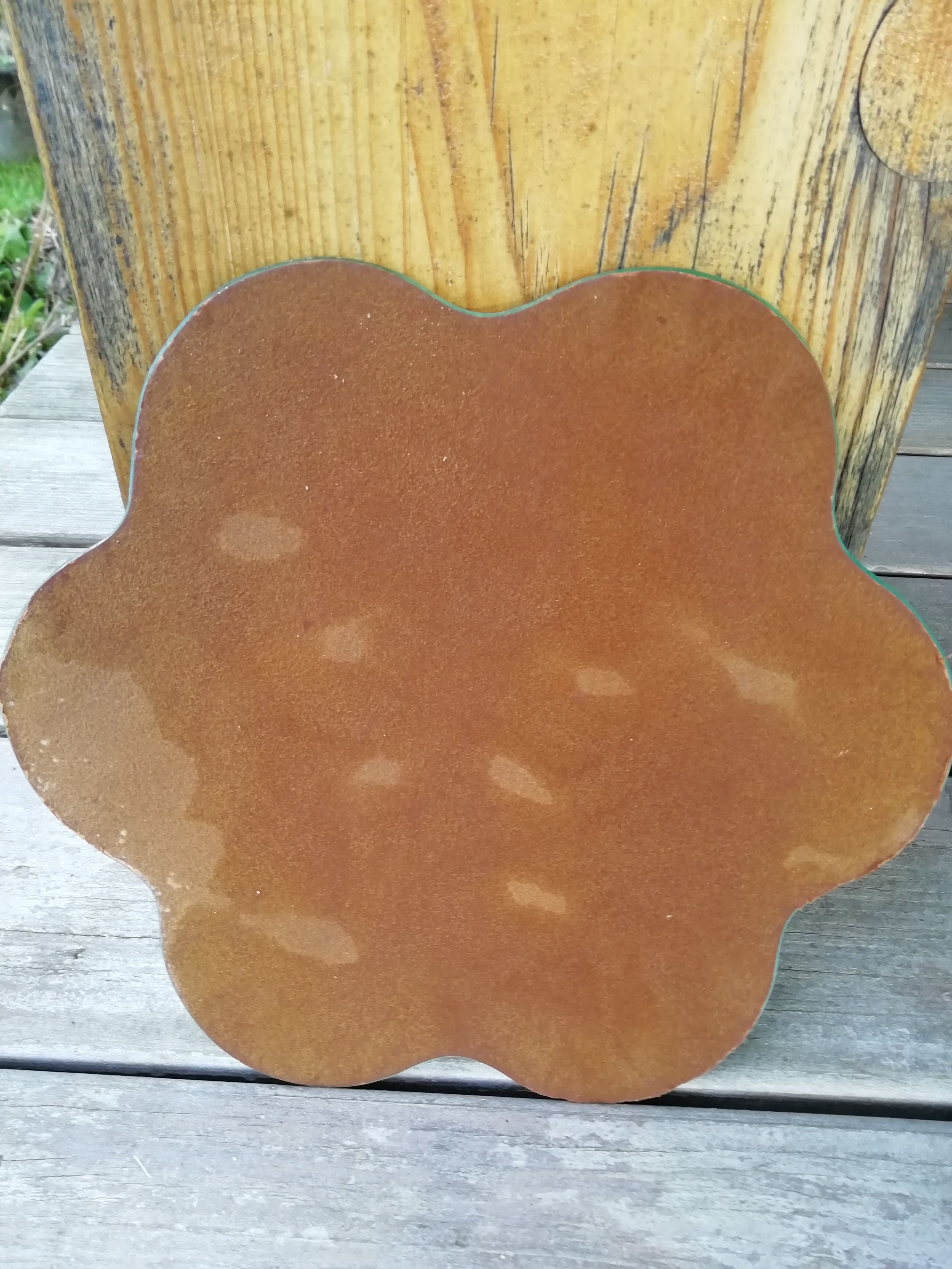Miroir fleur biseauté
