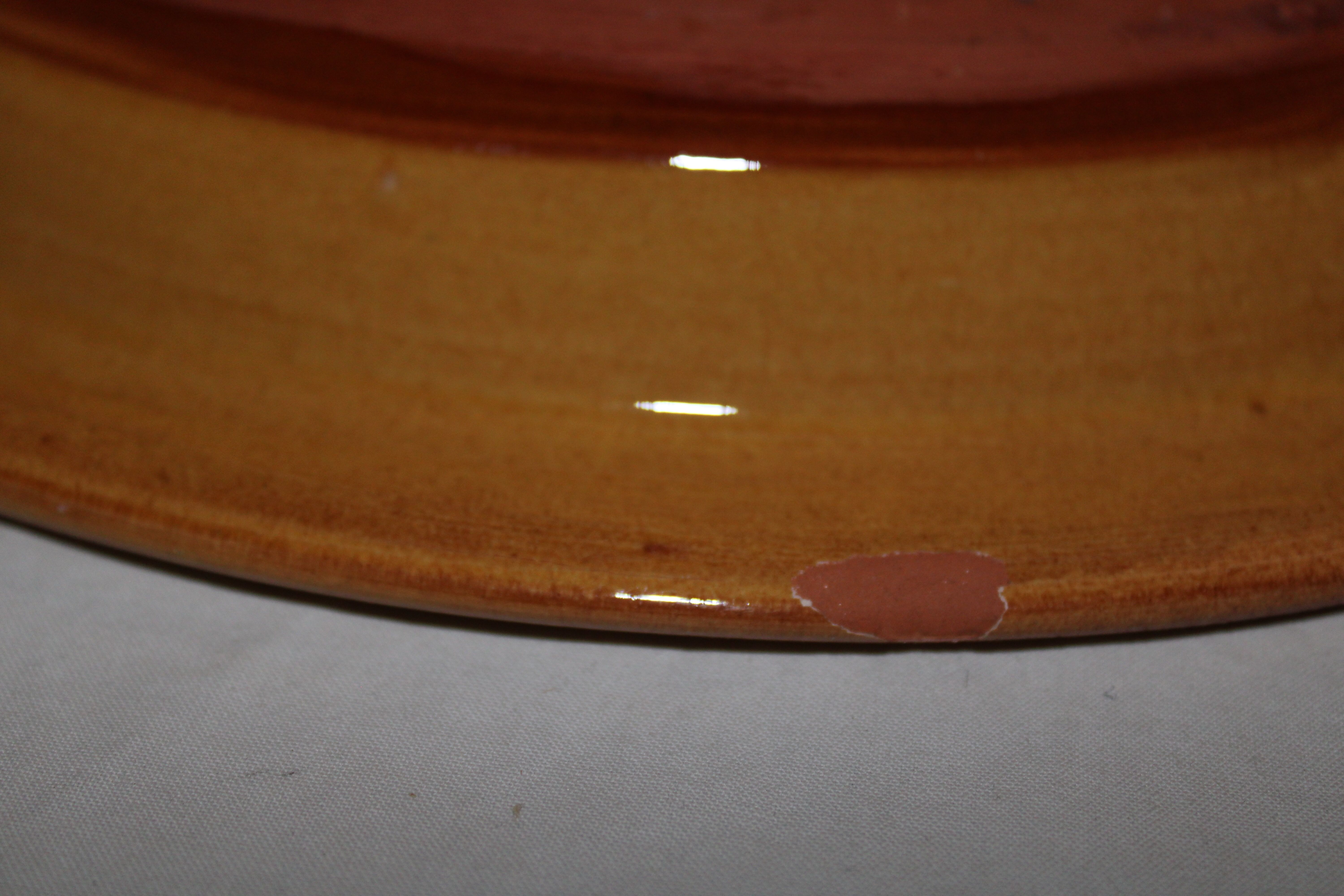 Old vintage glazed earth cheese bell