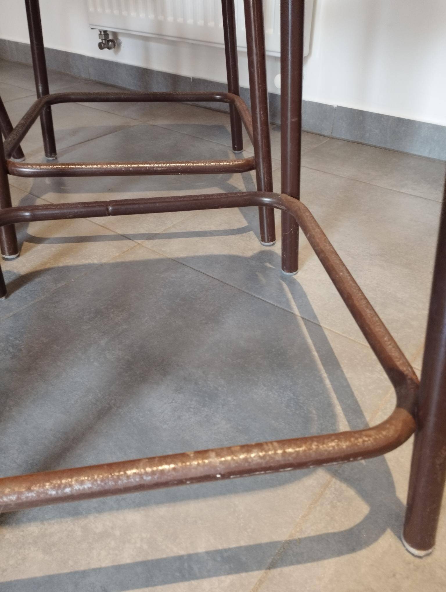 4 vintage stackable workshop stools from Mullca.
