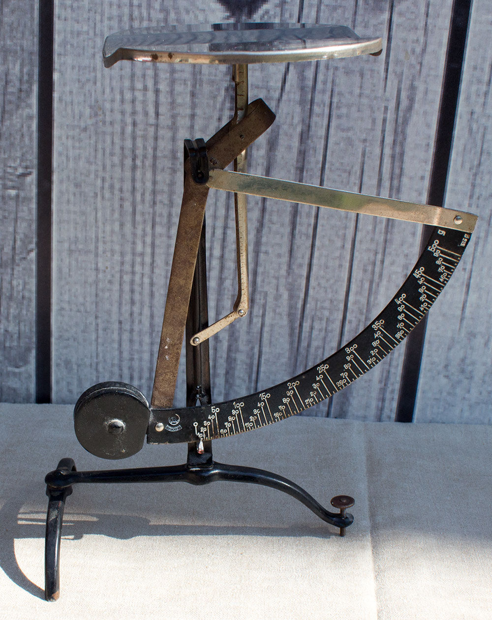 Old metal letter scale