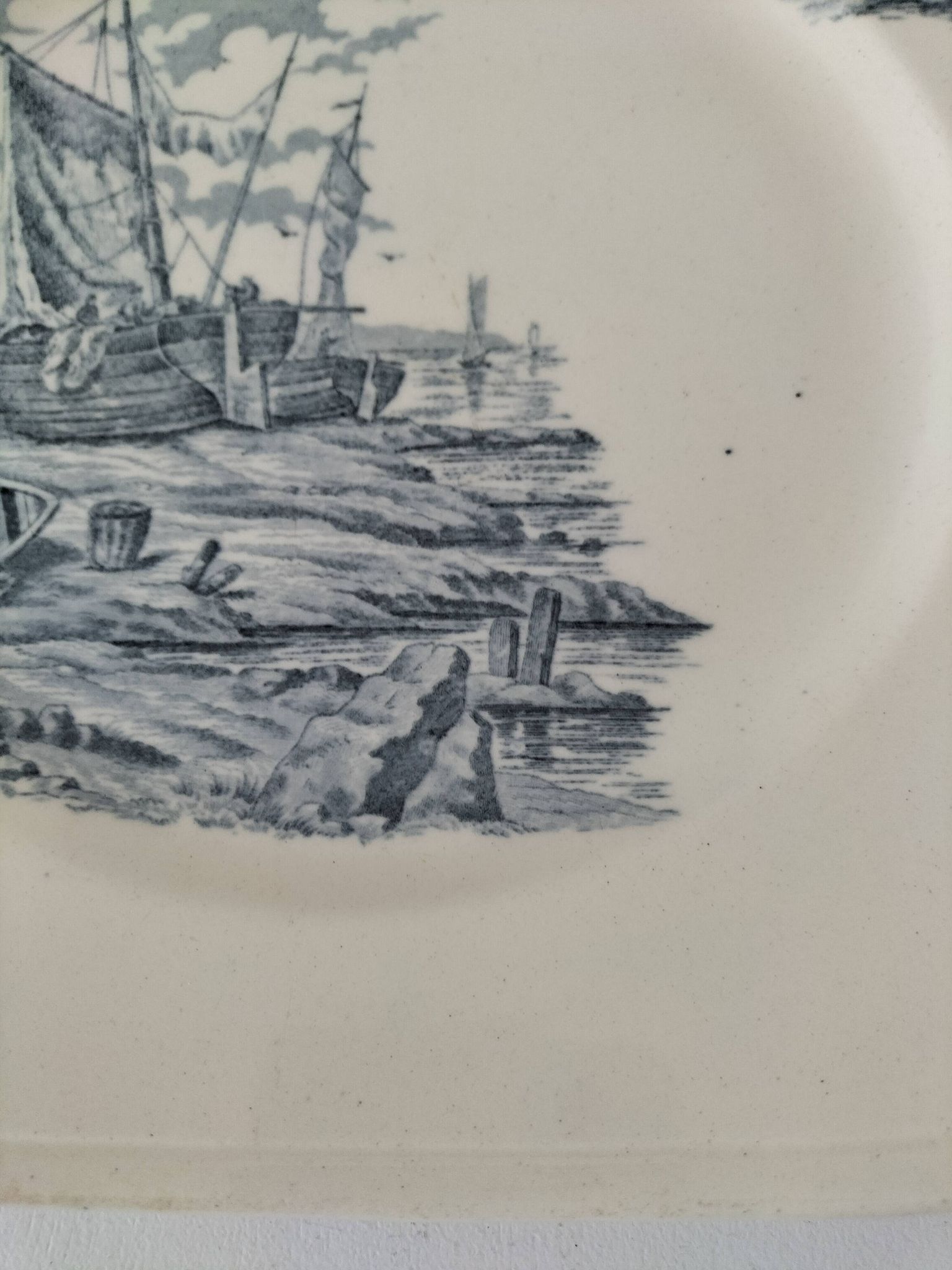 Square plate Longchamp model Beach