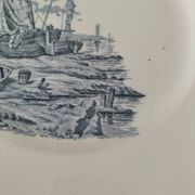 Square plate Longchamp model Beach
