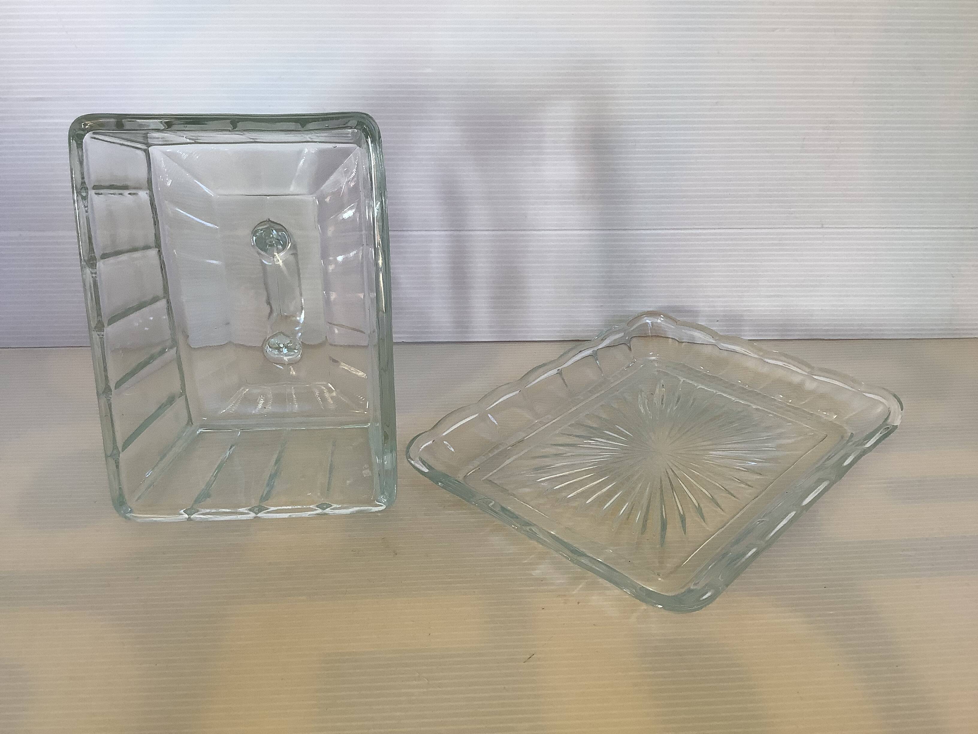 Art Deco bell-shaped butter dish