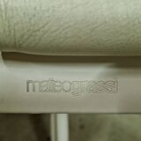 Set of 4 leather dining chairs by Jacques Toussaint and Patrizia Angeloni for Matteo Grassi. Italy 1