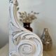 Boiserie fronton patine blanche shabby chic