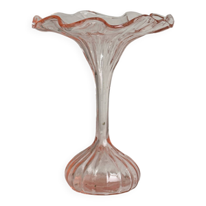 Vase en verre soufflé - rose