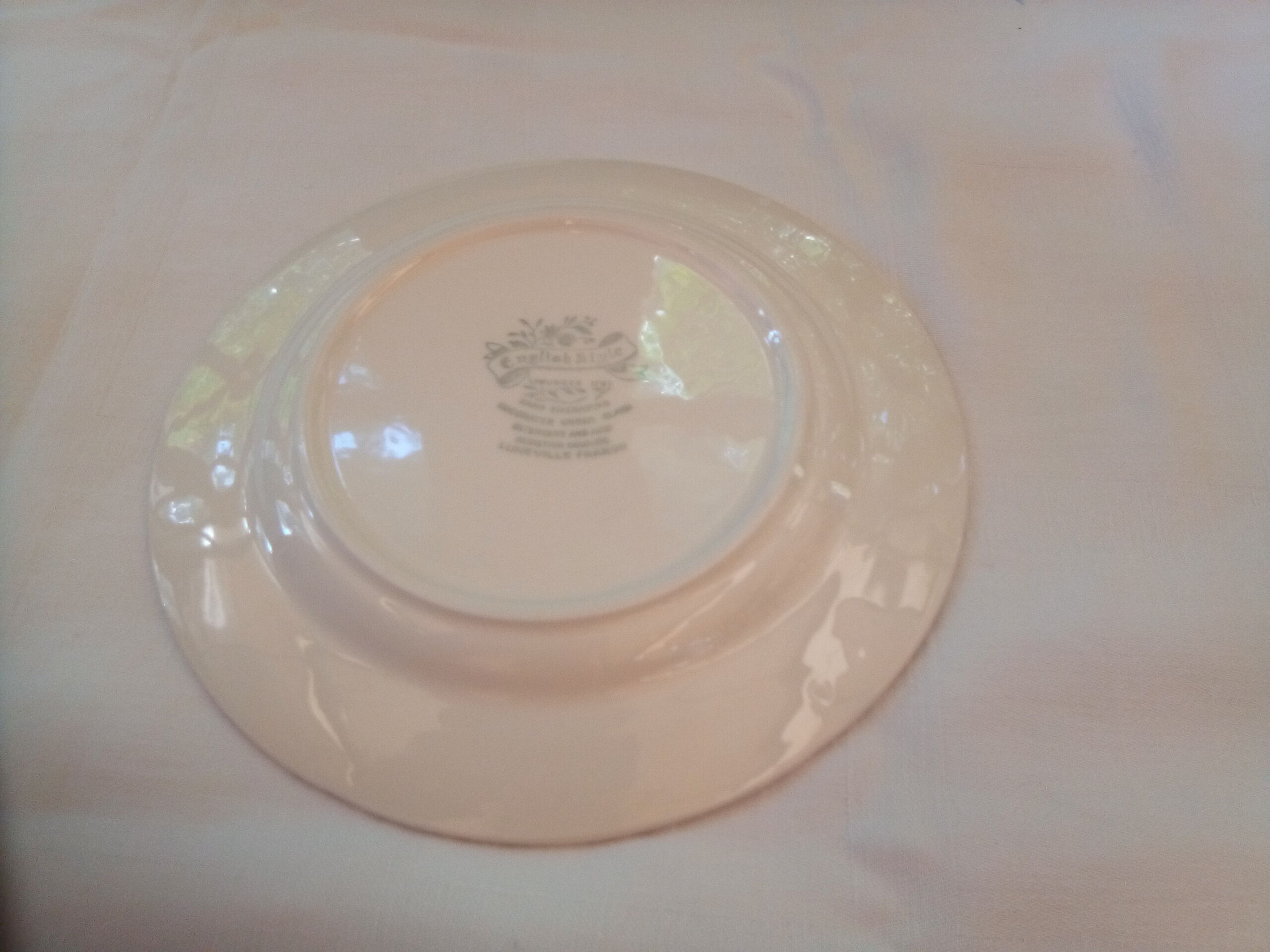 7 Lunéville blue dessert plates