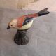 Collector's bird in painted porcelain