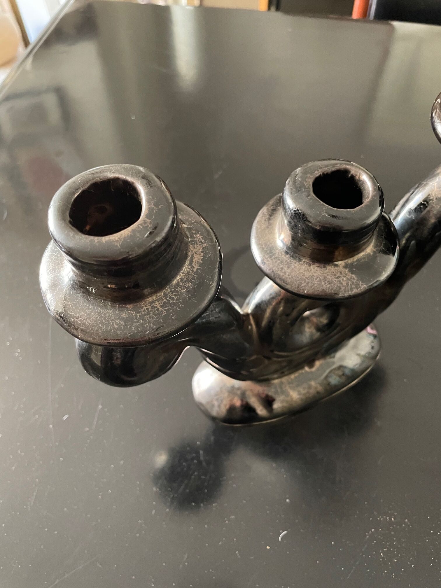 Vallauris ceramic candle holder