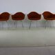 Set of six dining chairs by Charles Eames