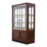 Wood, glass and brass shop display cabinet – early 20th century